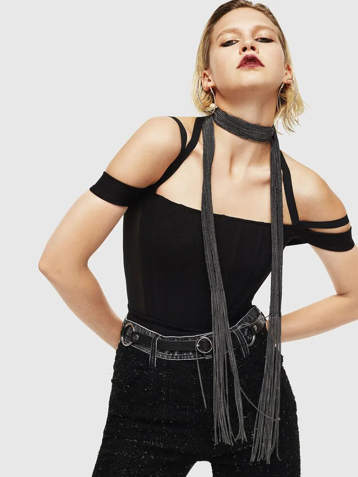 Diesel Tshirts and Tops Womens TSTART Black For Sale