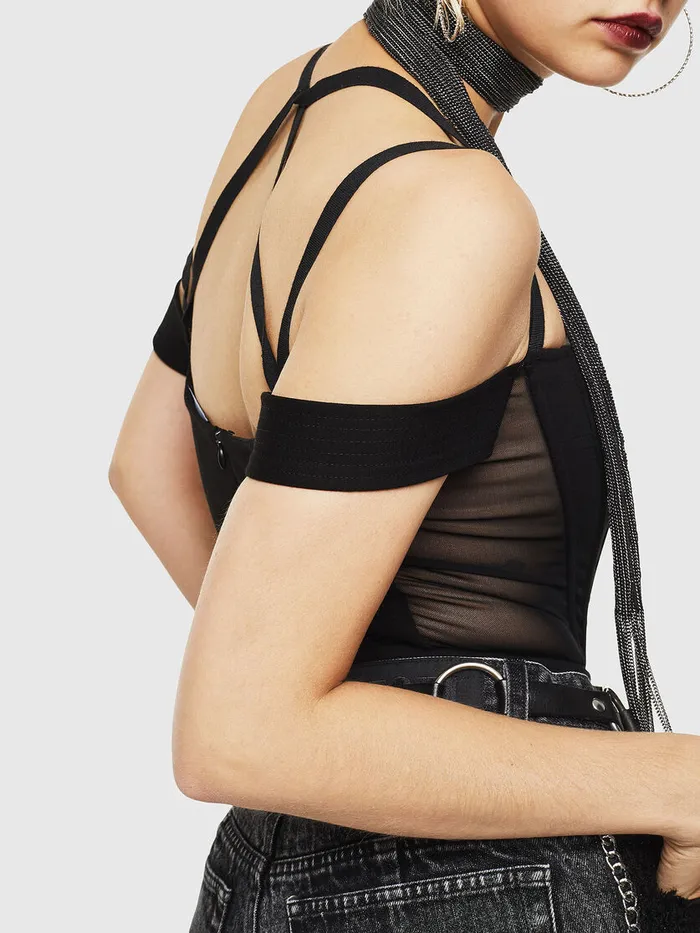 Diesel Tshirts and Tops Womens TSTART Black For Sale