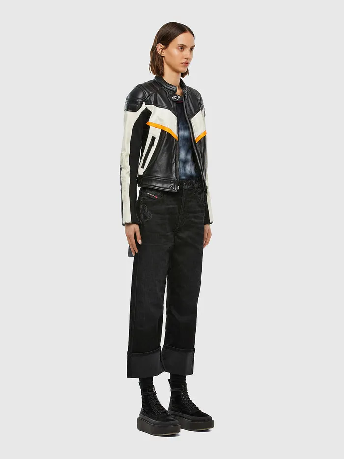 Diesel Tshirts and Tops Womens TSUPERYV10 BlueWhite On Sale