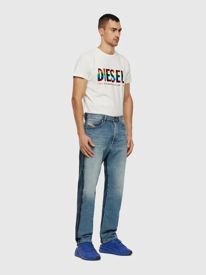 Diesel Tshirts Mens BMOWTDIEGONEWP White Gift for Friend