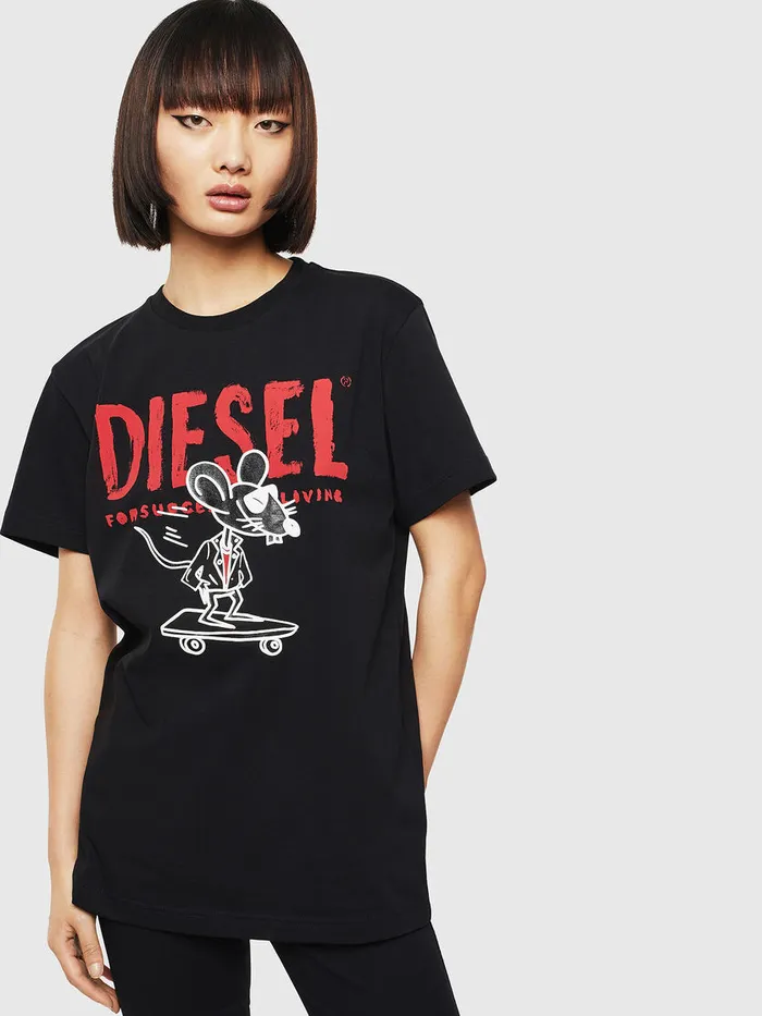 Diesel Tshirts Mens CLTDIEGO1 Black For Sale