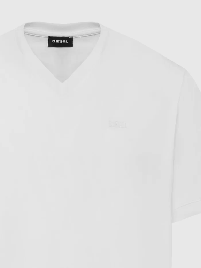 Diesel Tshirts Mens TCHERUBIKNEW2 White For Sale
