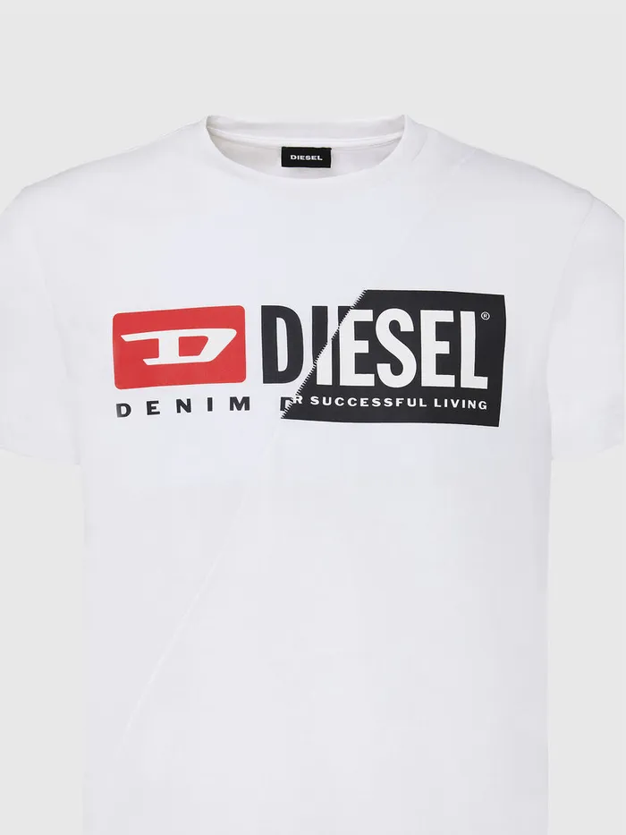 Diesel Tshirts Mens TDIEGOCUTY White Near Me