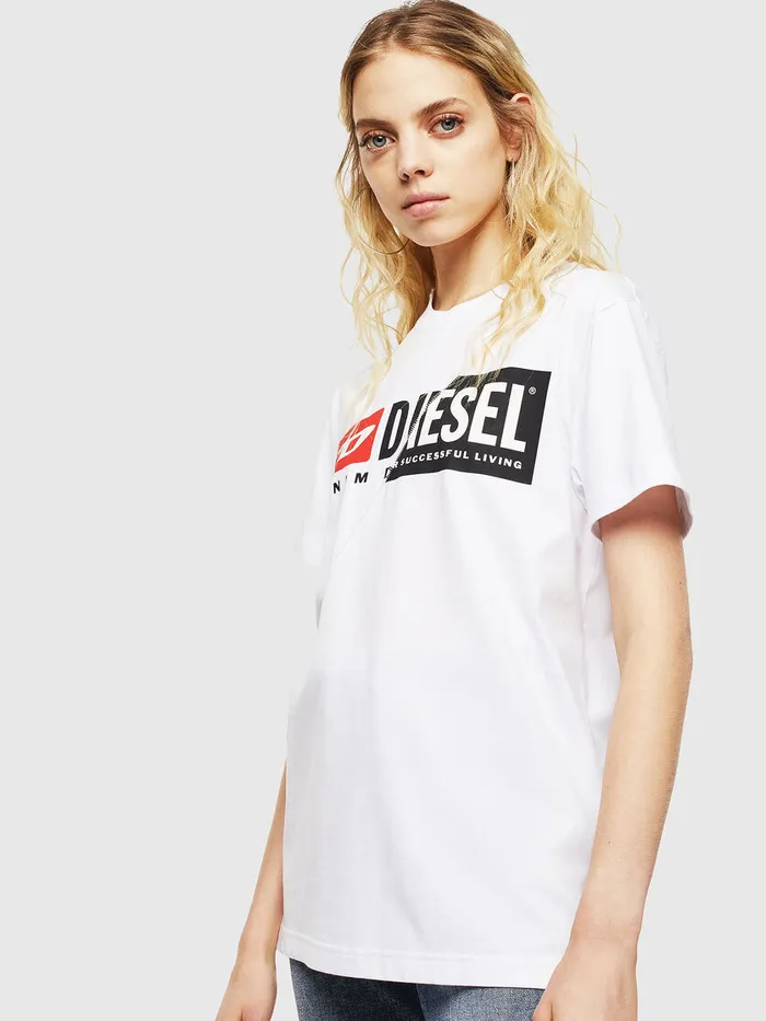 Diesel Tshirts Mens TDIEGOCUTY White Near Me