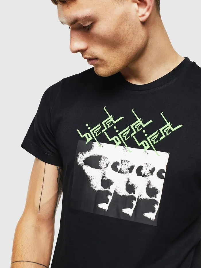 Diesel Tshirts Mens TDIEGOJ12 Black Online