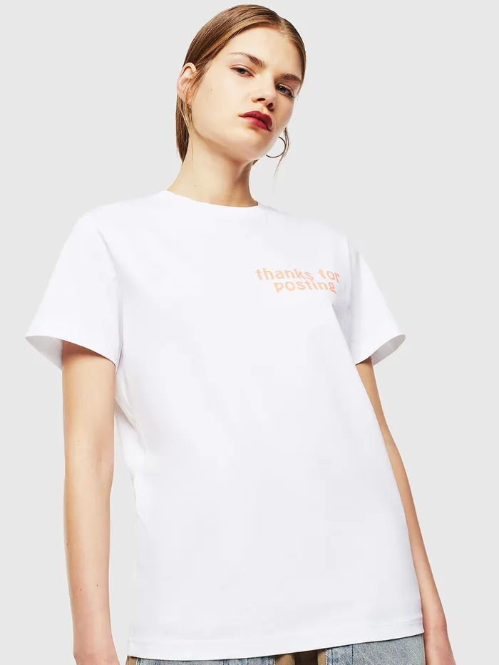 Diesel Tshirts Mens TDIEGOJ20 White Cheap On Sale