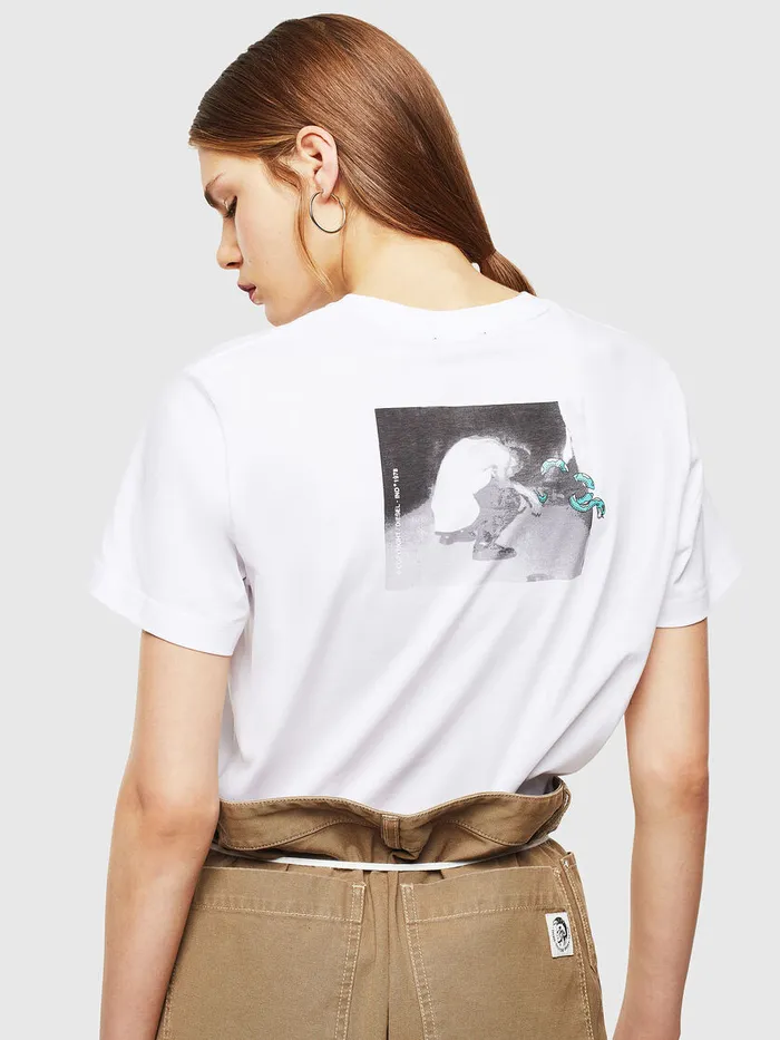 Diesel Tshirts Mens TDIEGOJ20 White Cheap On Sale