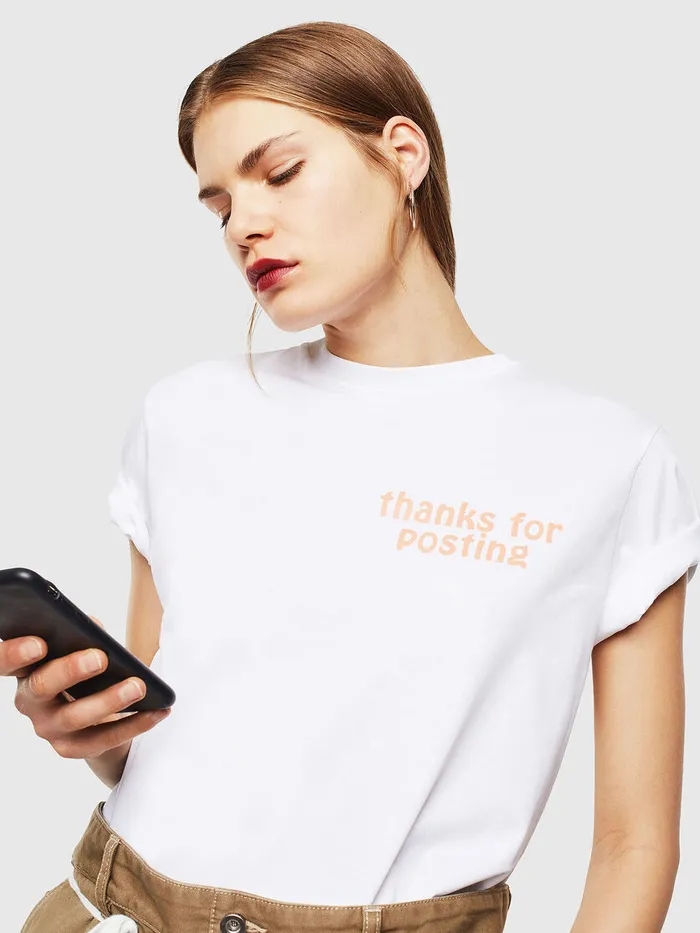 Diesel Tshirts Mens TDIEGOJ20 White Cheap On Sale