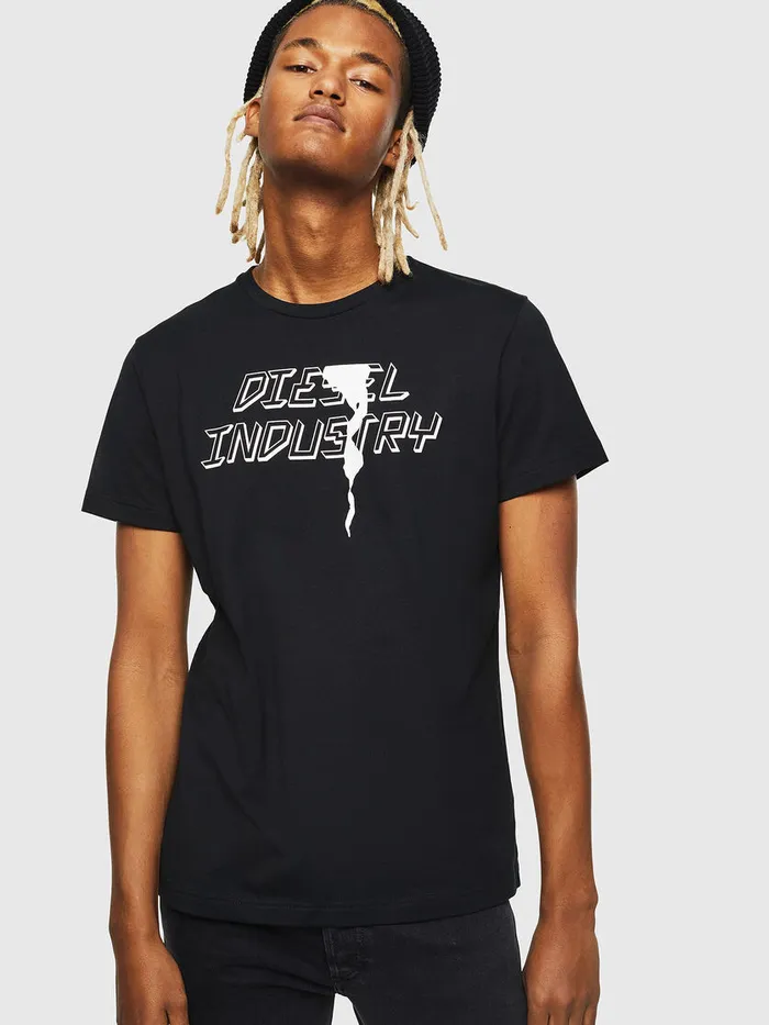Diesel Tshirts Mens TDIEGOJ25 Black Popular