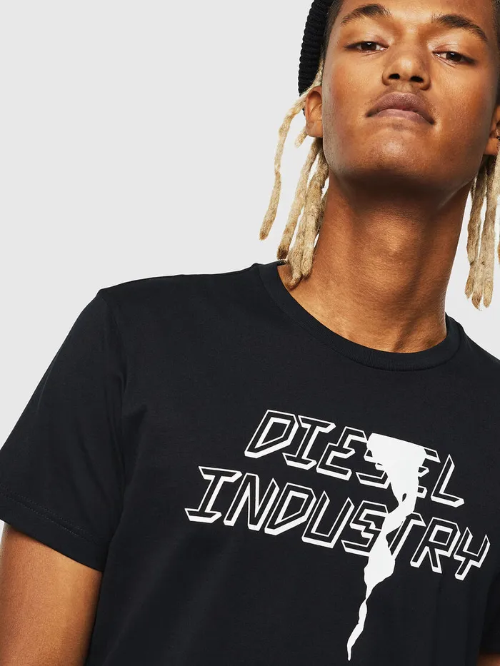 Diesel Tshirts Mens TDIEGOJ25 Black Popular