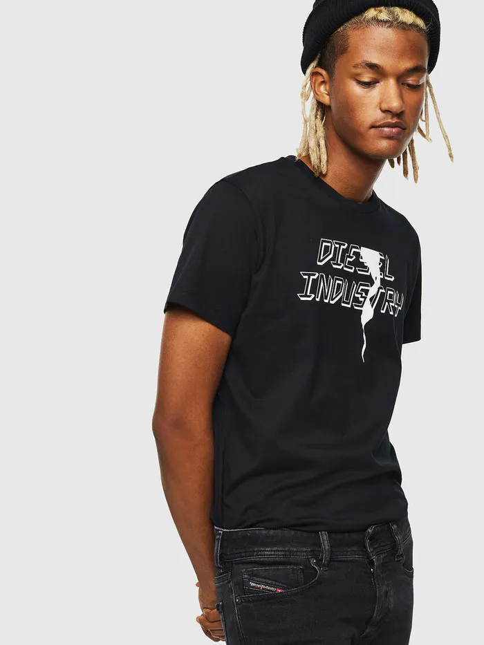 Diesel Tshirts Mens TDIEGOJ25 Black Popular