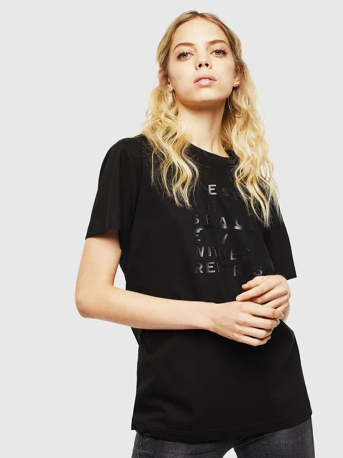 Diesel Tshirts Mens TDIEGOJ8 Black For Sale