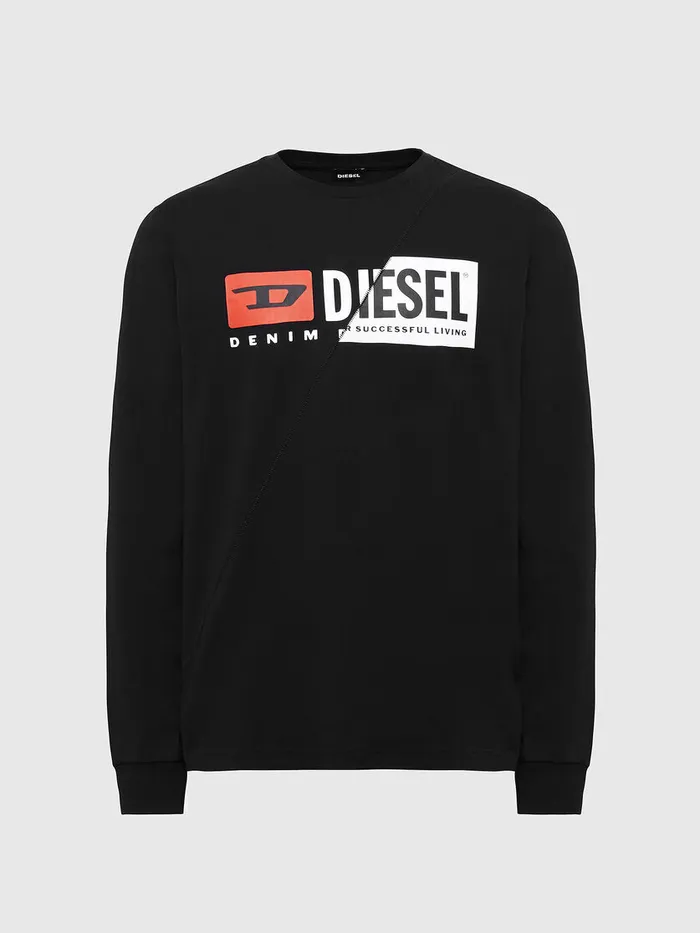 Diesel Tshirts Mens TDIEGOLSCUTY Black Gift for Friend