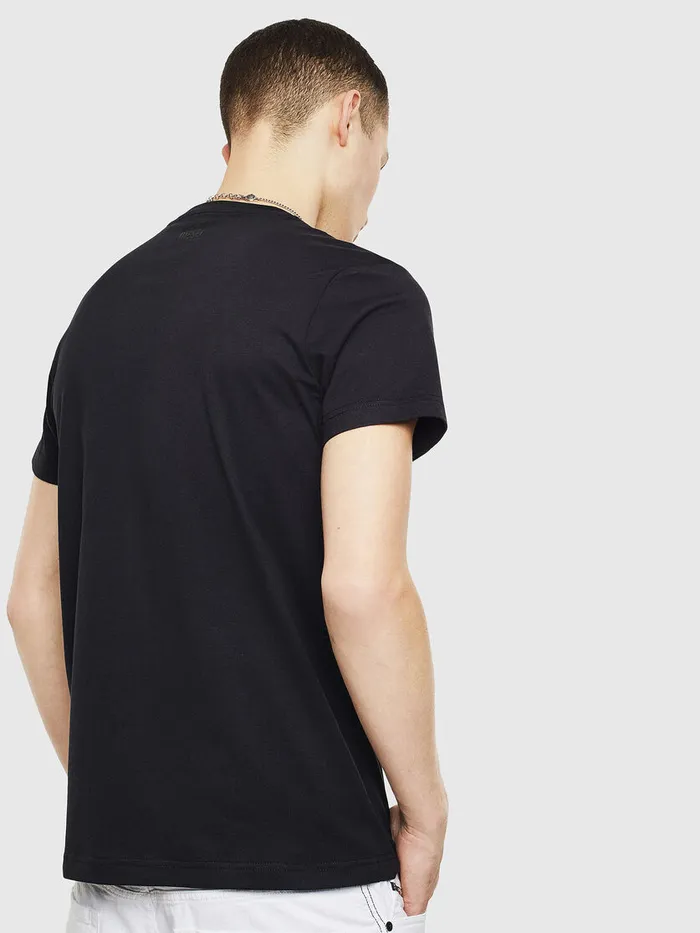 Diesel Tshirts Mens TDIEGOS12 Black Popular