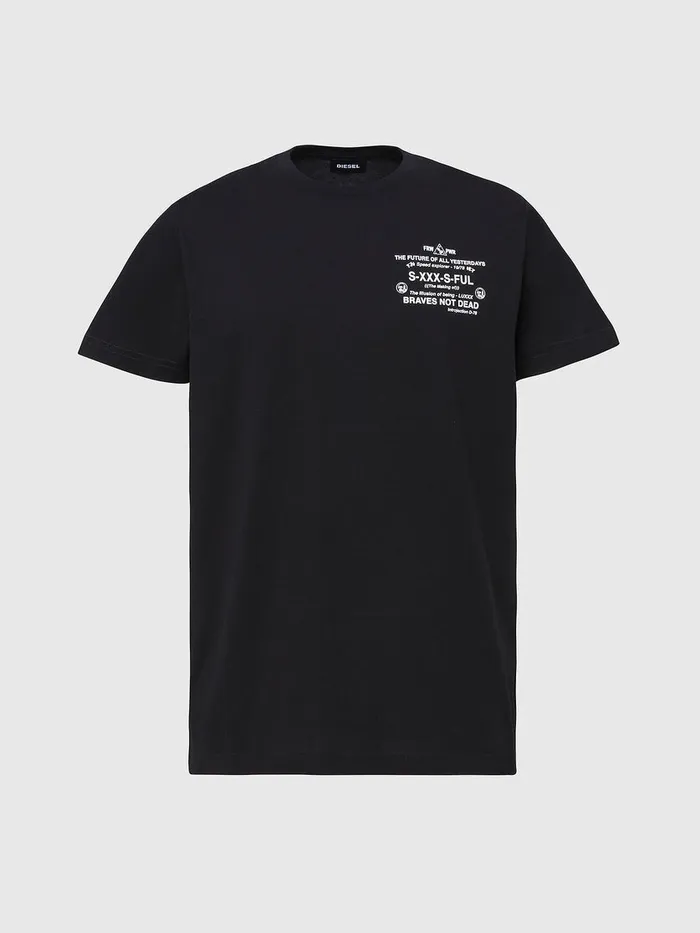 Diesel Tshirts Mens TDIEGOSX44 Black Popular