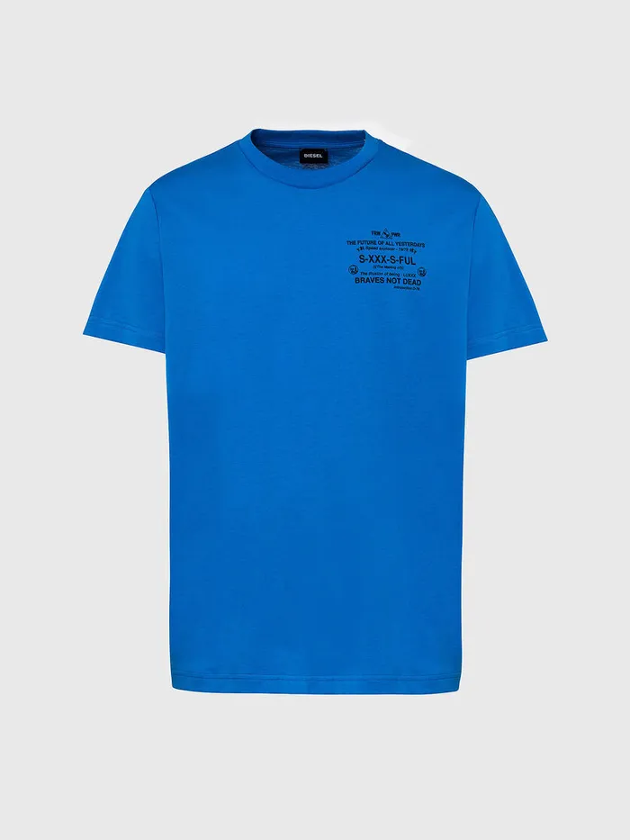 Diesel Tshirts Mens TDIEGOSX44 Light Blue Gift for Friend