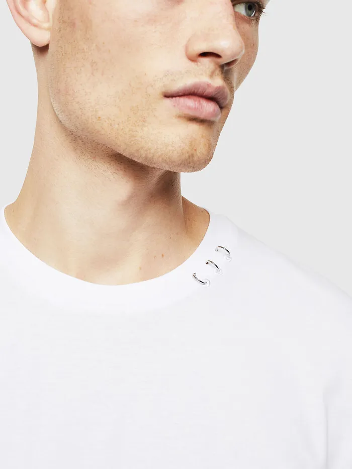 Diesel Tshirts Mens TGROSSI White Near Me