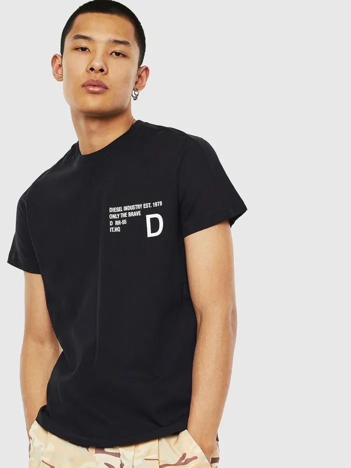 Diesel Tshirts Mens THOVER Black Near Me