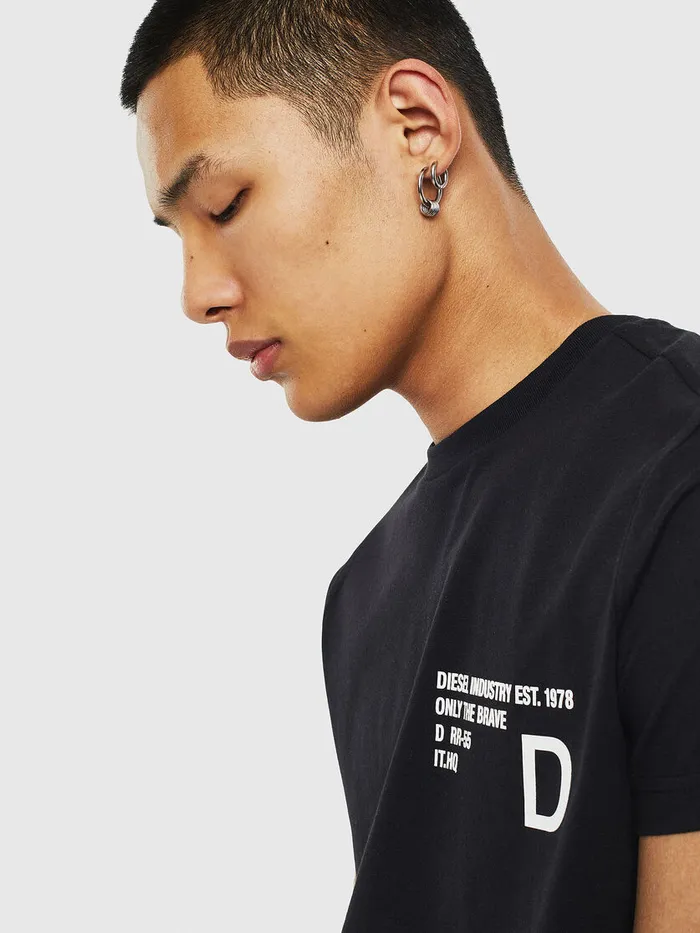 Diesel Tshirts Mens THOVER Black Near Me