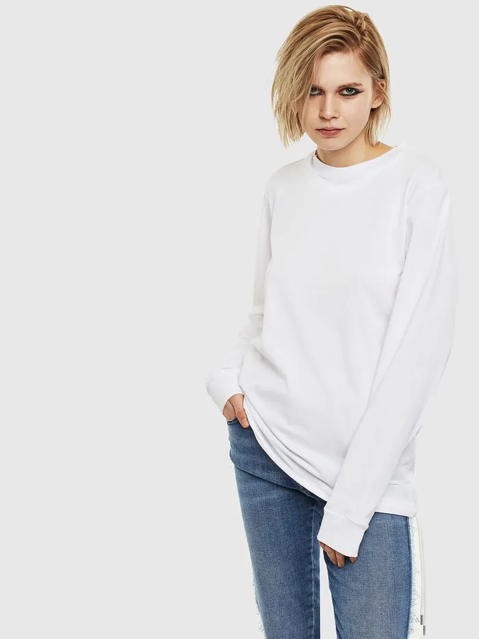 Diesel Tshirts Mens THUSTYLS White On Sale
