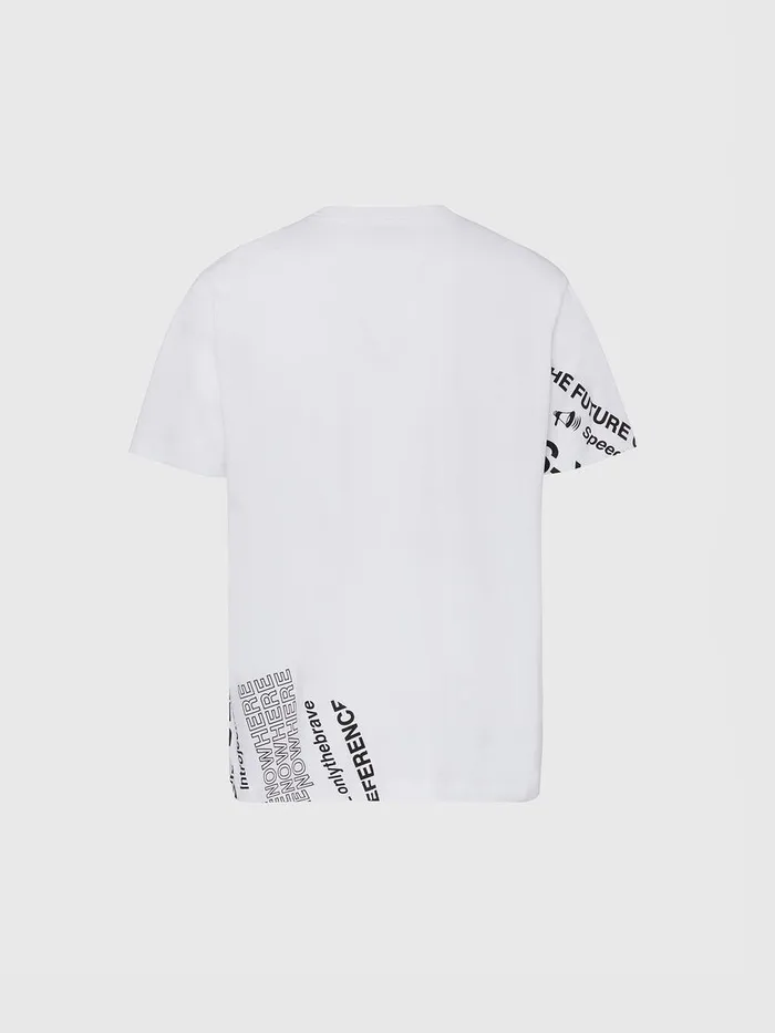 Diesel Tshirts Mens TJUSTFOLDED White On Sale
