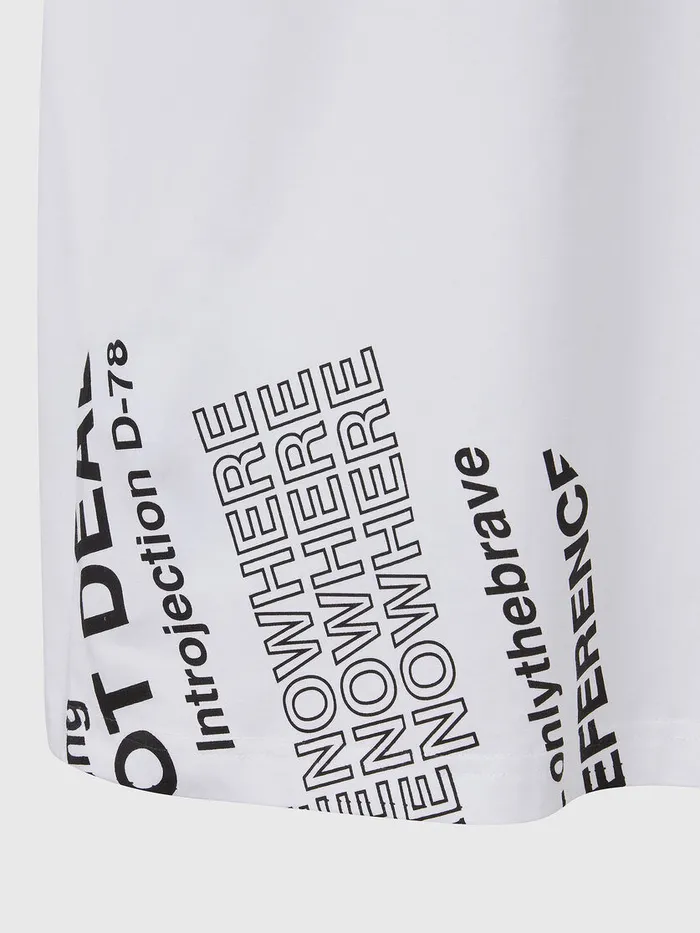 Diesel Tshirts Mens TJUSTFOLDED White On Sale