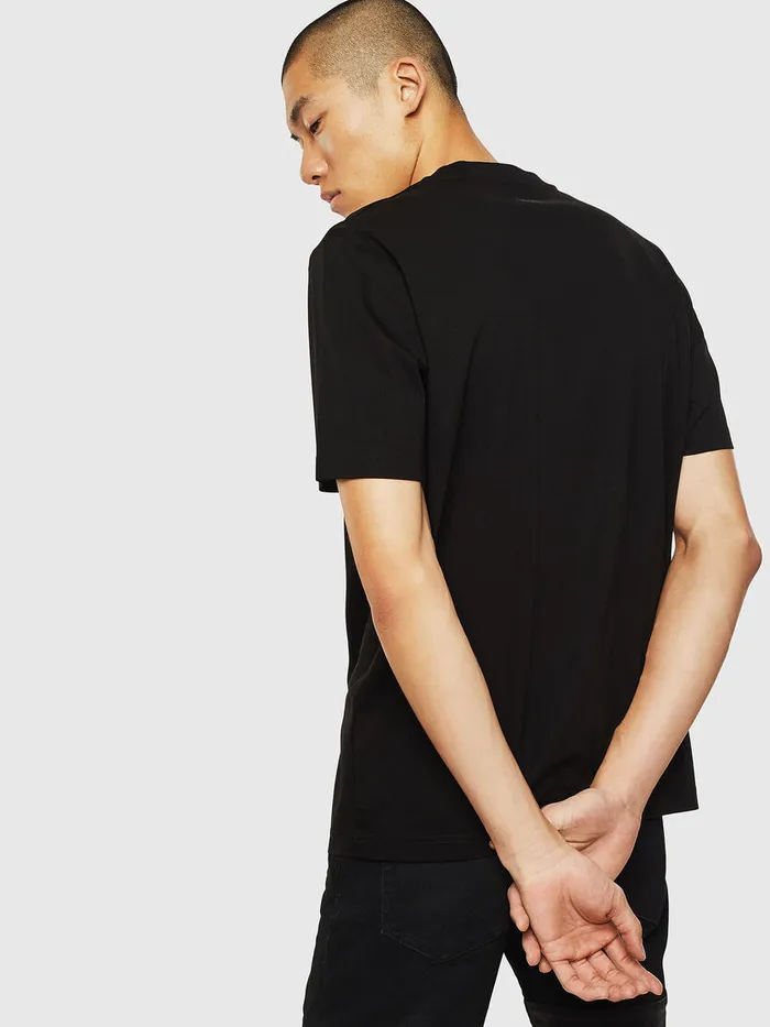 Diesel Tshirts Mens TJUSTJ10 Black Popular