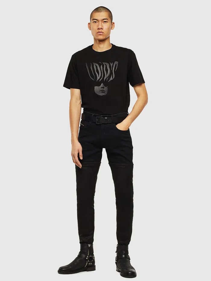 Diesel Tshirts Mens TJUSTJ10 Black Popular
