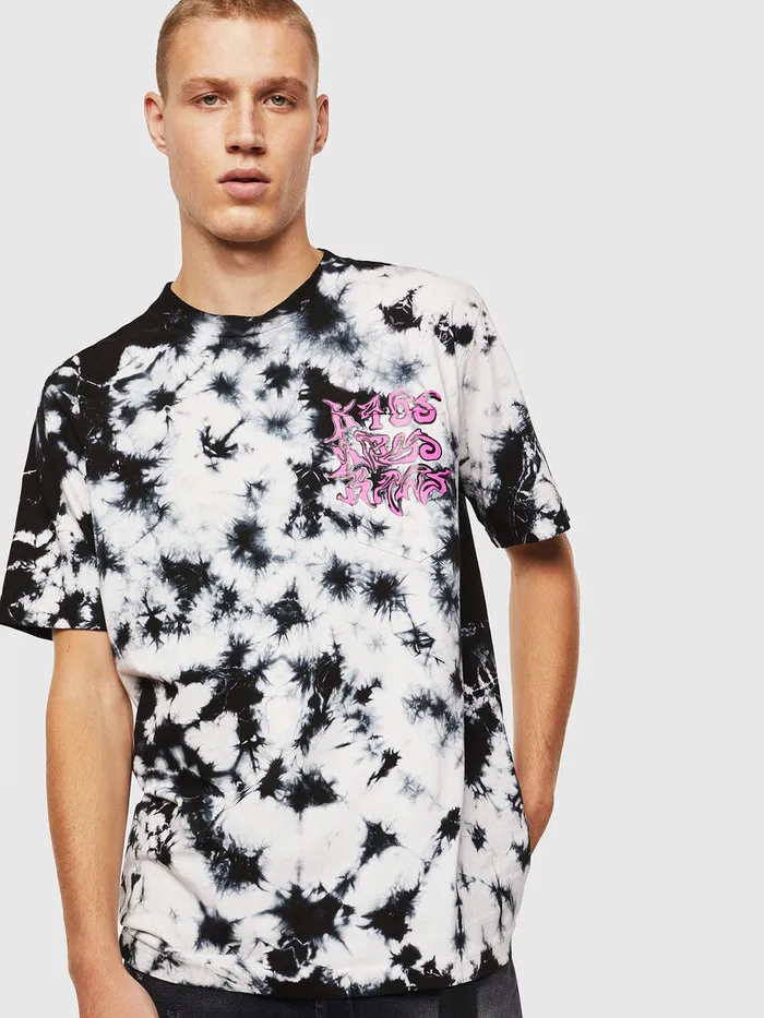 Diesel Tshirts Mens TJUSTJ23 BlackWhite Near Me