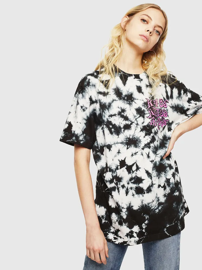 Diesel Tshirts Mens TJUSTJ23 BlackWhite Near Me