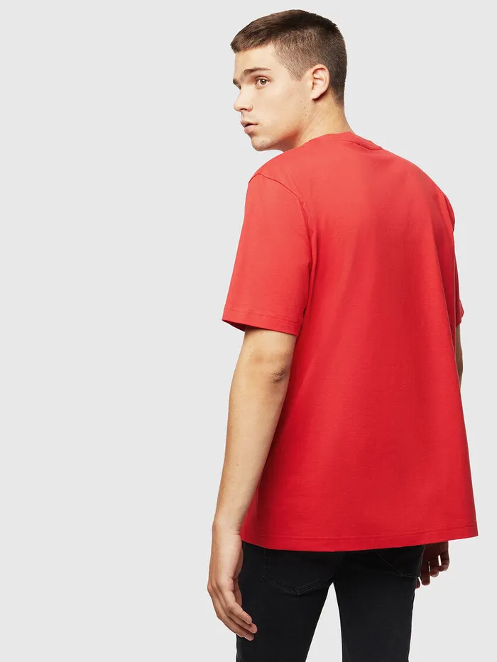 Diesel Tshirts Mens TJUSTJ5 Red Online