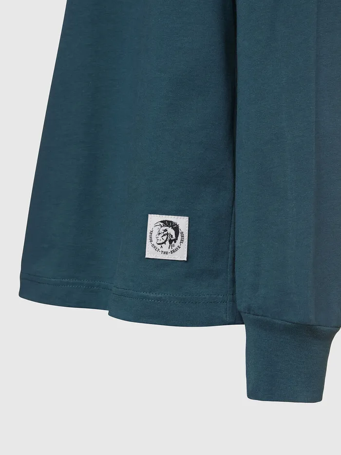 Diesel Tshirts Mens TJUSTLSMOHI Water Green On Sale