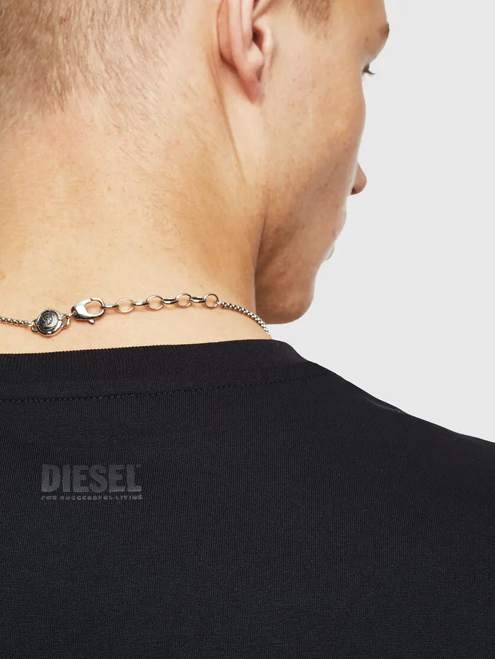 Diesel Tshirts Mens TJUSTPOCKETT17 Black Cheap On Sale