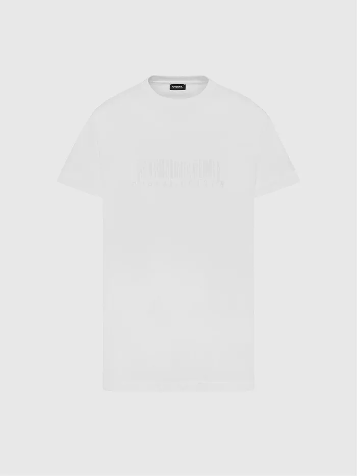Diesel Tshirts Mens TJUSTSLITSX87 White Online