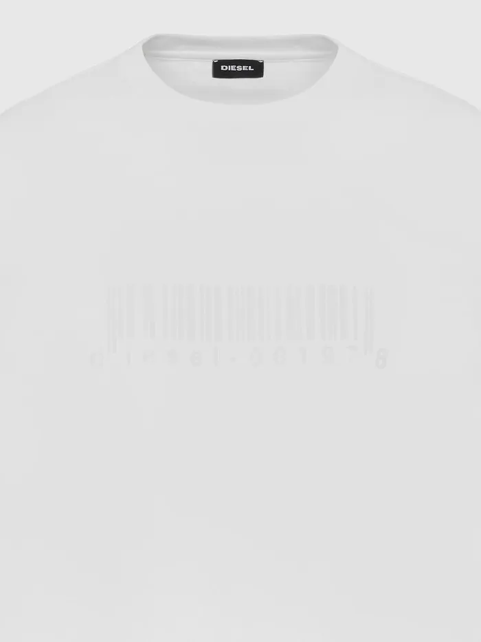 Diesel Tshirts Mens TJUSTSLITSX87 White Online