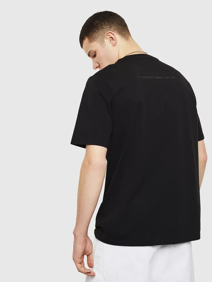 Diesel Tshirts Mens TJUSTT18 Black On Sale