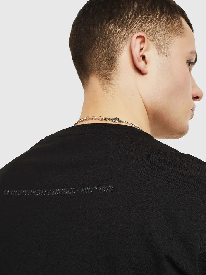 Diesel Tshirts Mens TJUSTT18 Black On Sale