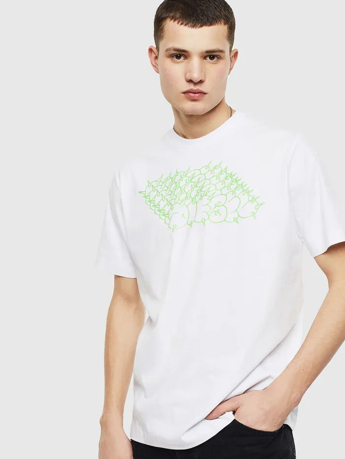 Diesel Tshirts Mens TJUSTT20 White Near Me