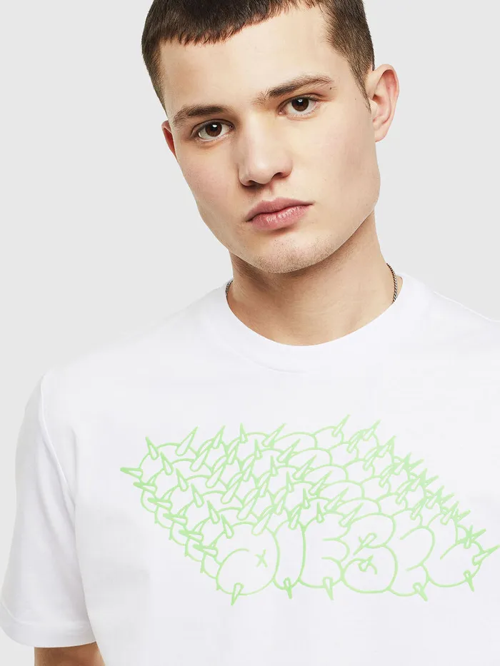 Diesel Tshirts Mens TJUSTT20 White Near Me