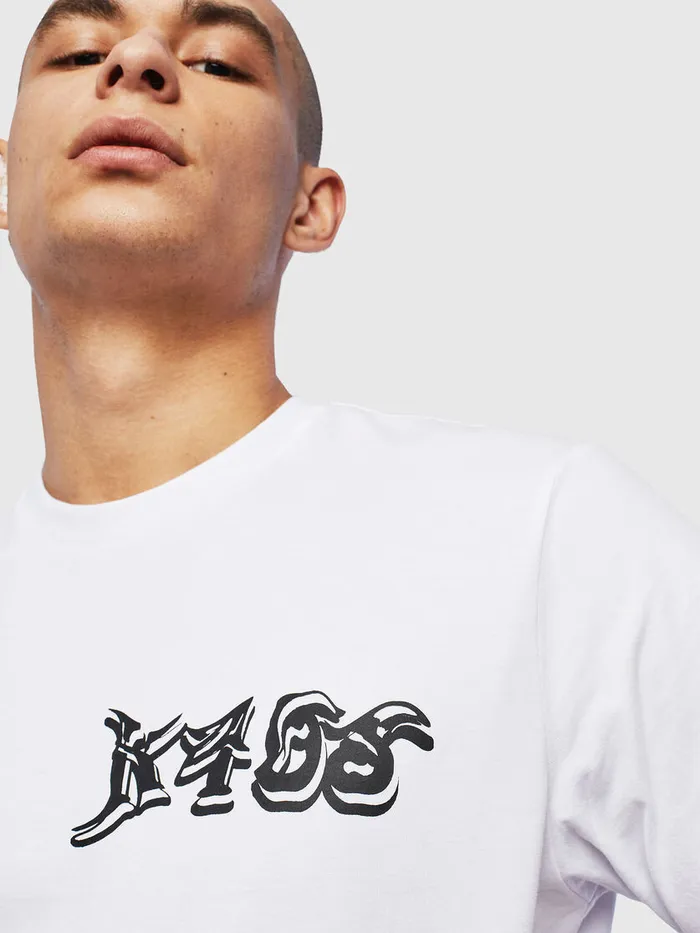 Diesel Tshirts Mens TJUSTT31 White Gift for Friend