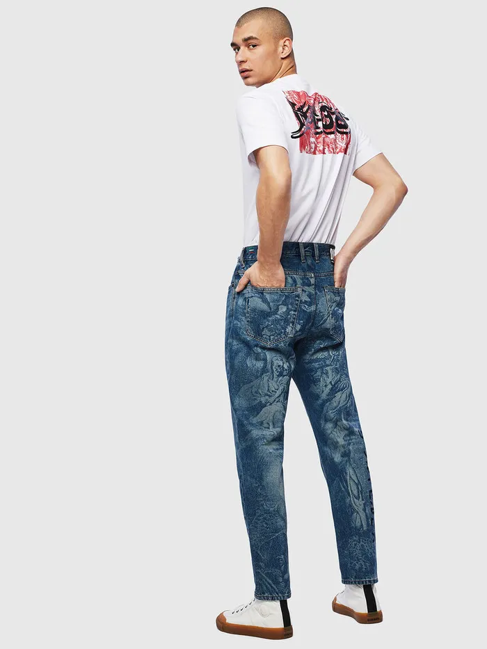 Diesel Tshirts Mens TJUSTT31 White Gift for Friend