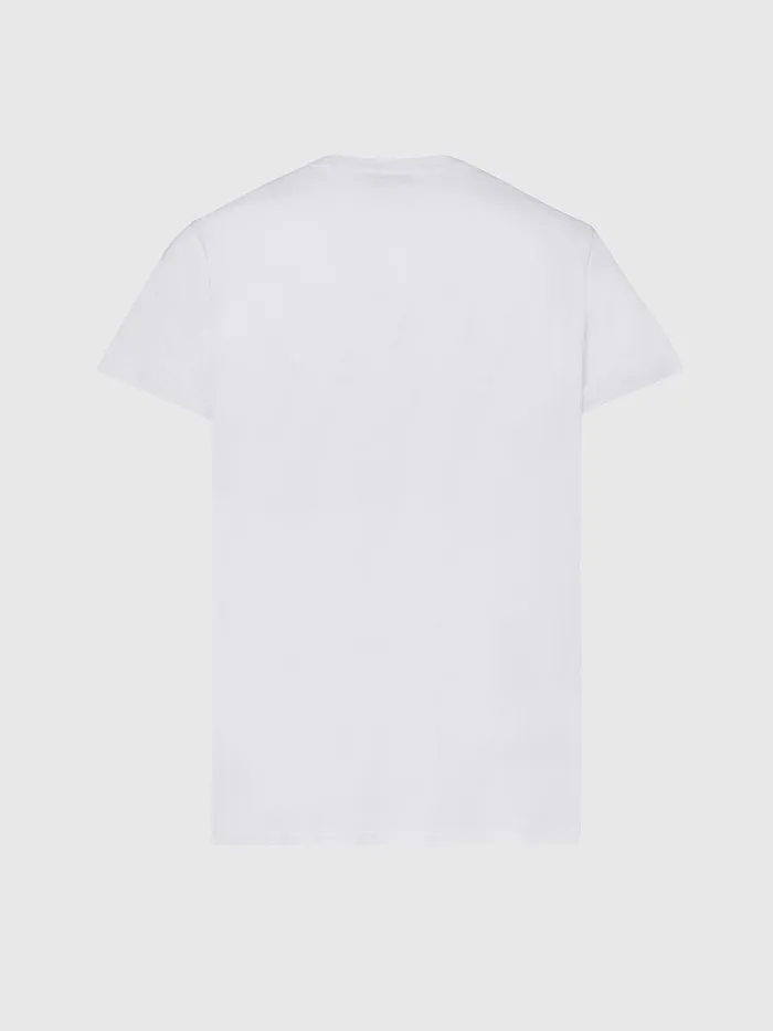 Diesel Tshirts Mens TRUBINPOCKETJ1 White Casaul