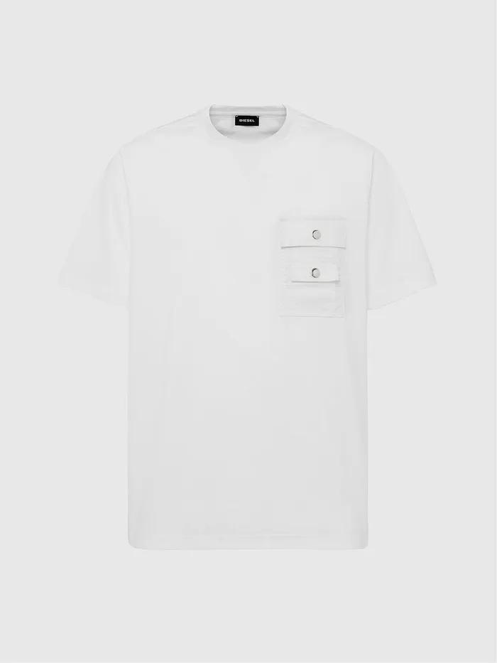 Diesel Tshirts Mens TTASKSLITS White Gift Ideas