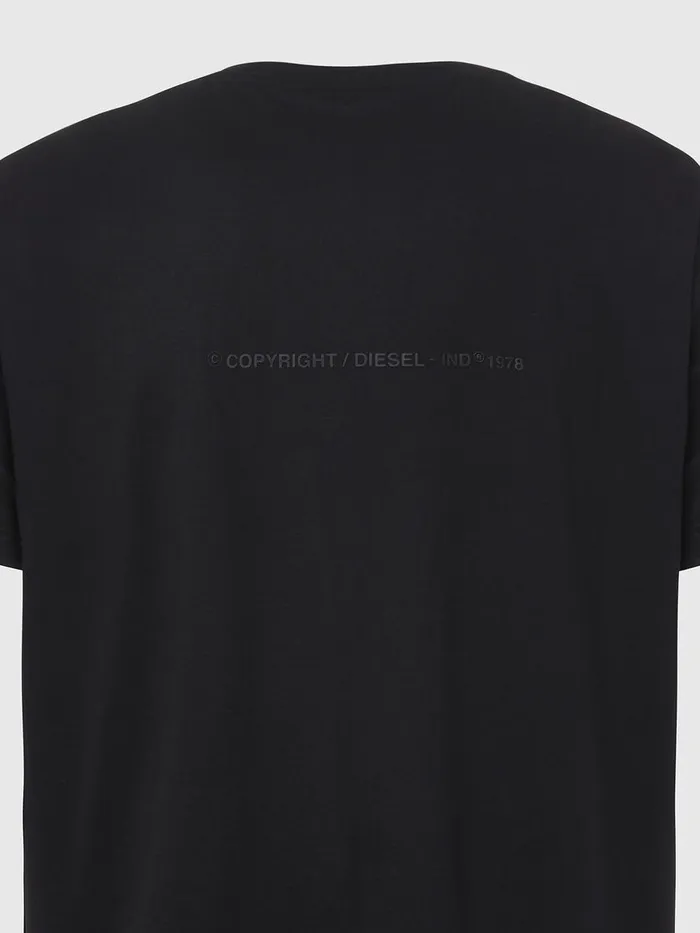 Diesel Tshirts Mens TTUBOLARX20 Black On Sale