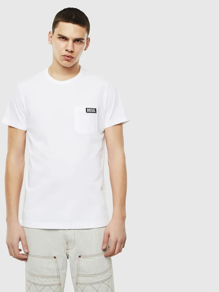 Diesel Tshirts Mens TWORKYSLITS White Online