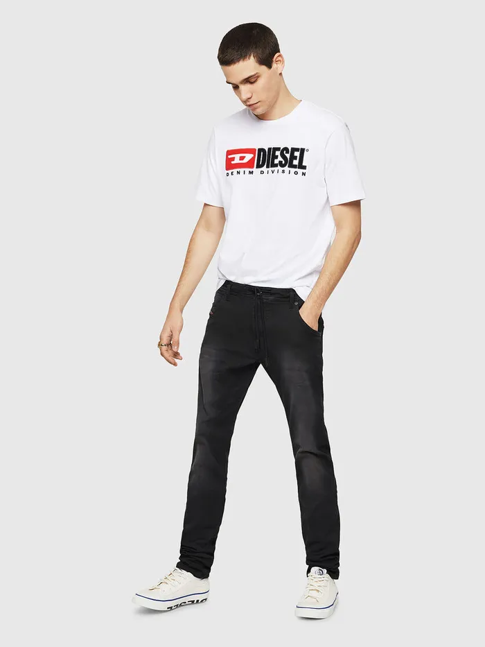 Diesel Tapered Mens Krooley Long JoggJeans 0670M Black Gift 4 You