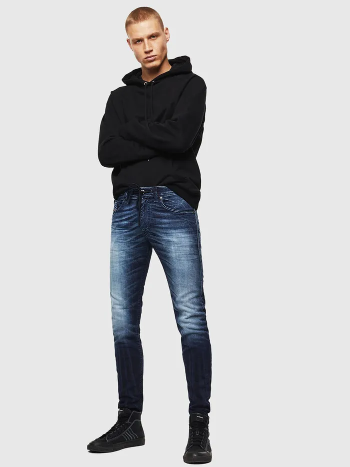 Diesel Thommer Mens Thommer JoggJeans 069IE Dark Blue Gift 4 You