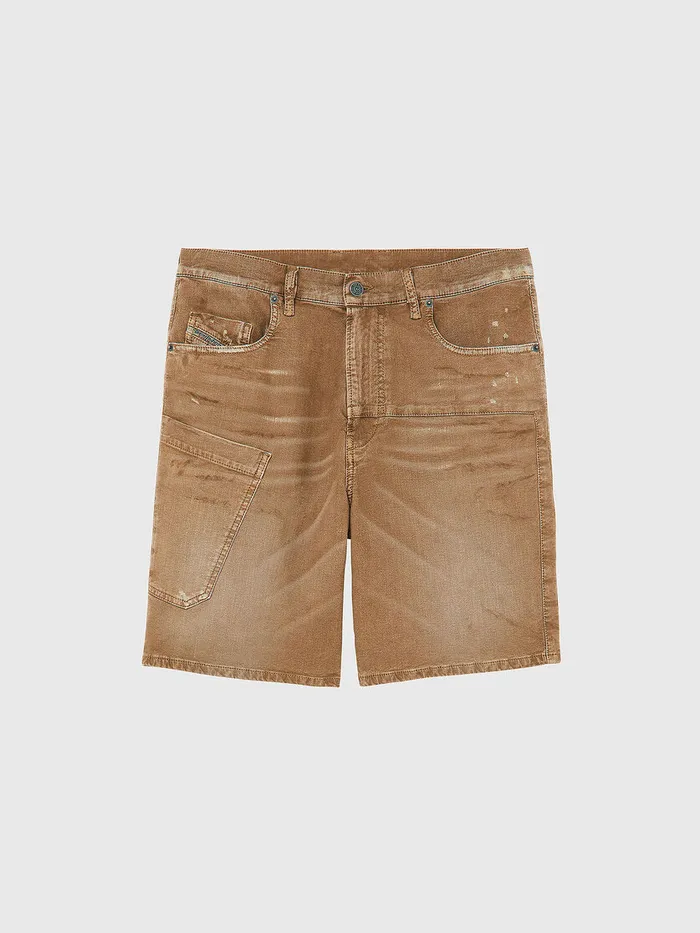 Diesel Trousers and Shorts Mens DAZERRSHORT JOGGJEANS Brown Cheap On Sale