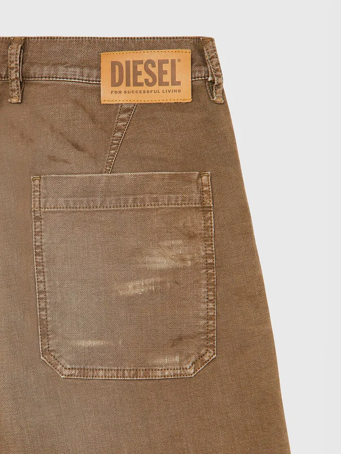 Diesel Trousers and Shorts Mens DAZERRSHORT JOGGJEANS Brown Cheap On Sale