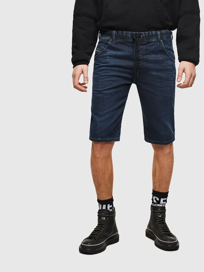 Diesel Trousers and Shorts Mens DKROOSHORT JOGGJEANS Dark Blue Popular